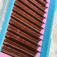 Mocha Brown Volume Lashes (0.03mm)