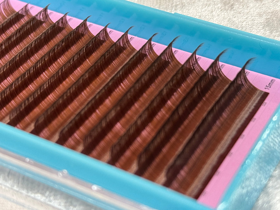 Mocha Brown Volume lashes 0.03