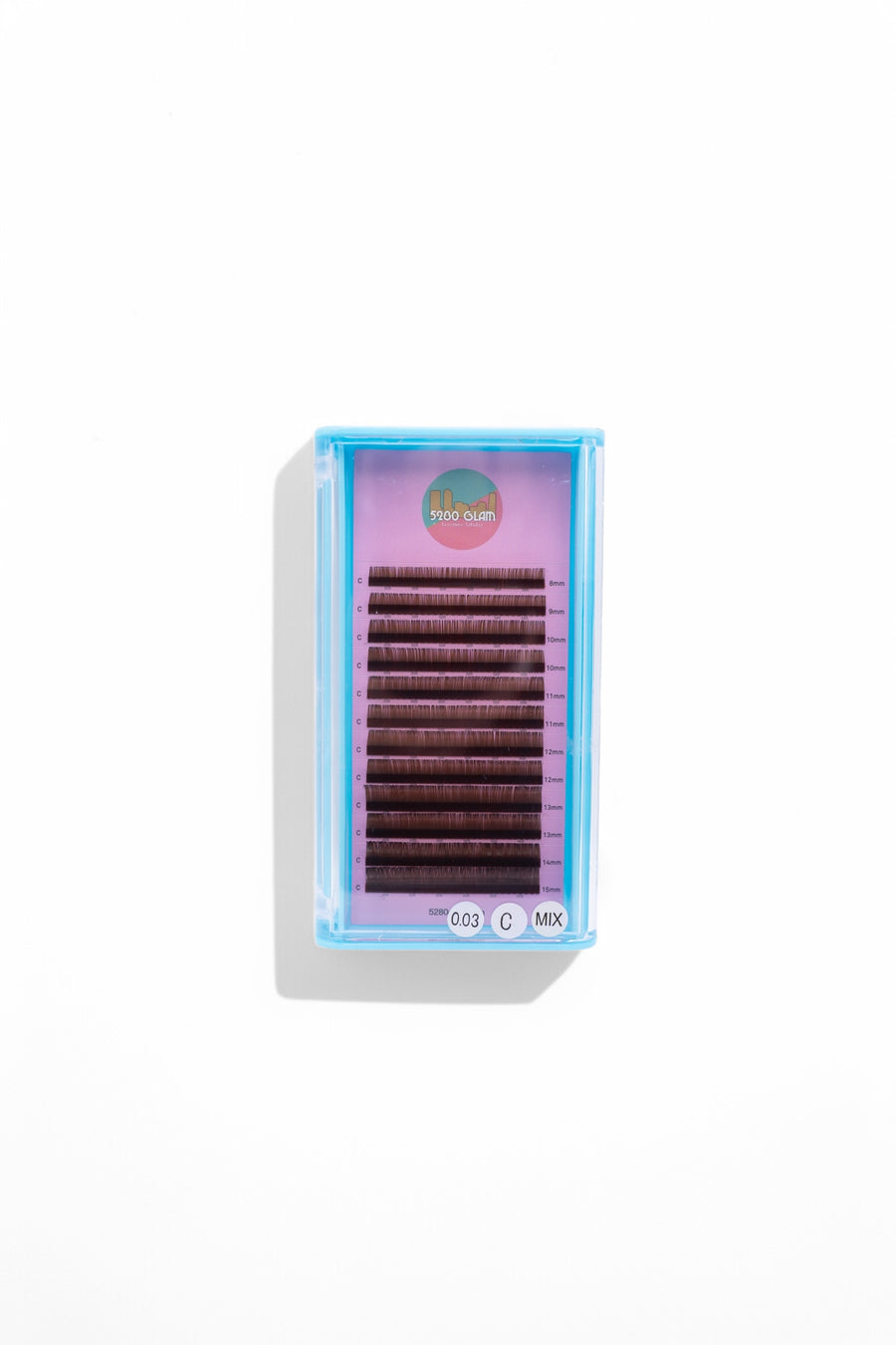 Mocha Brown Volume lashes 0.03