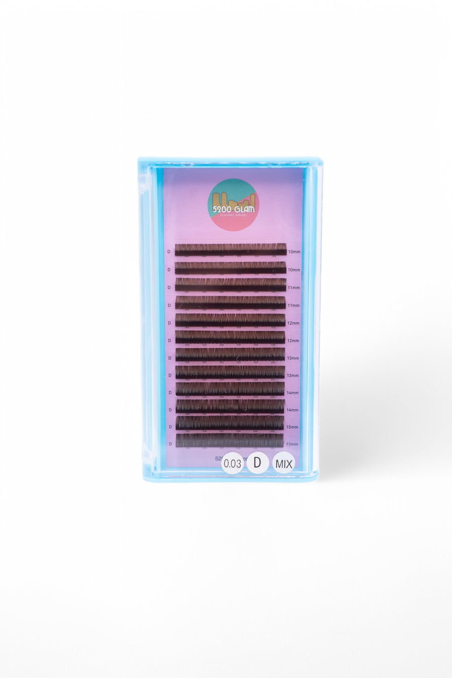 Mocha Brown Volume lashes 0.03